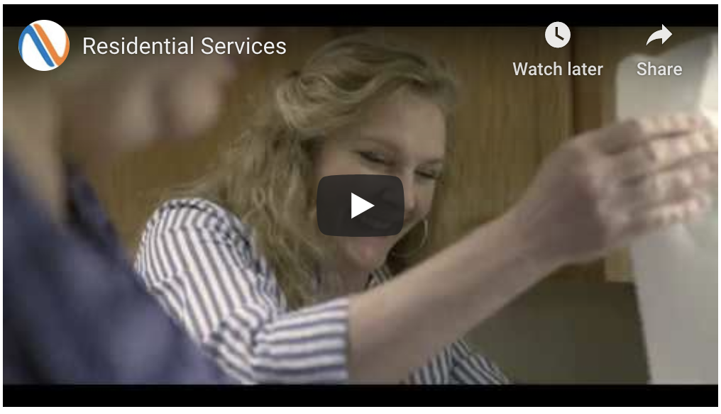 screen shot fo residential services resources video