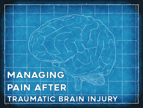 image of a brain represents managing pain after a traumatic brain injury